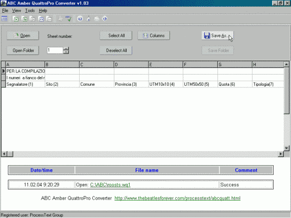 ABC Amber QuattroPro Converter Screenshot